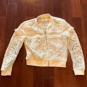 White Lace Summer Jacket
